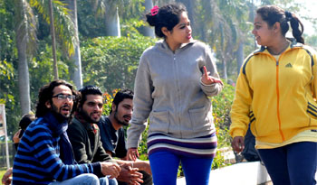 Cities are designed for the benefit of men. Models courtesy Department of Indian Theatre, Panjab University.