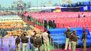 Preparations underway for foundation stone laying ceremony of a war memorial in Amritsar on Tuesday