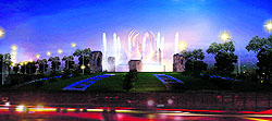 A view of the Badal chowk that will be inaugurated next week