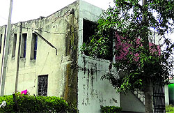 The squash stadium is in need of repairs