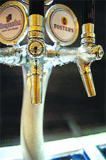 A beer tap