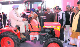 Farmers during the agriculture summit at Chappar Chiri village in Mohali.