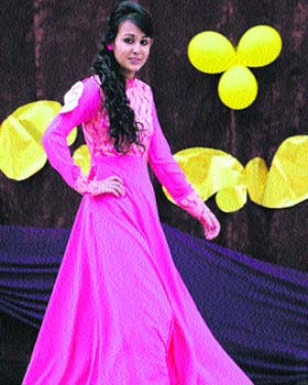 Goodbye girl: A student at a farewell party at a school in Jalandhar