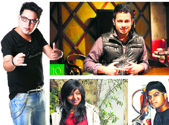 (Clockwise) DJ Vishal, Saurav, Harsh and Dj Varnika 