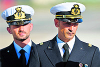 A file photo of Italian marines Salvatore Girone (left) and Massimiliano Latorre