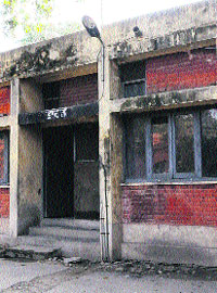 A view of the dilapidated building of the TB Hospital in Amritsar