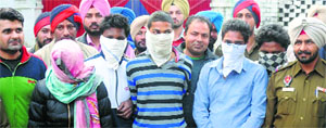 Accused in the police custody.