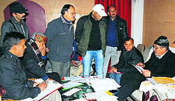 A meeting of Mussoorie Municipal Council in progress on Wednesday