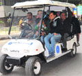 Battery-operated golf carts ferrying patients on the PGI campus. Tribune Photo: Manoj Mahajan