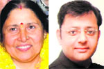 Senior Dy Mayor Heera Negi and Dy Mayor Devesh Moudgil