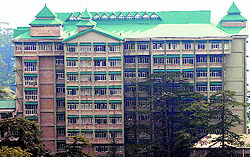 The HP High Court building in Shimla