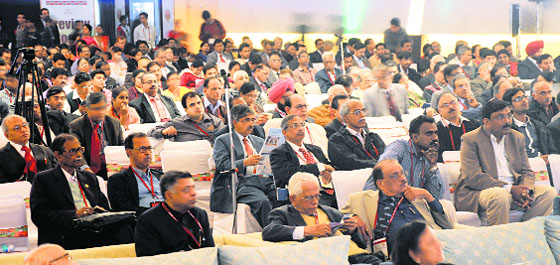 Participants at the conference of the association of physicians in Ludhiana on Thursday.