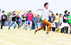 Students participate in the 59th Sports and Athletic Meet at DAV College