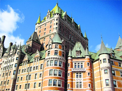 Le Chteau Frontenac is a hotel built between 1893 and 1924 and named after Louis de Baude, Comte de Frontenac, a 17th-century governor. It is major landmark of the city 