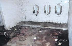 A view of the dilapidated public toilets at Nehru Shopping Complex on the Lawrence road and the Company Bagh area in Amritsar