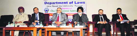 Experts take part in a national-level seminar at Guru Nanak Dev University in Amritsar