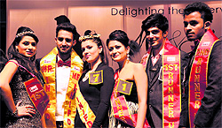 Winners of the Mr and Miss INIFD contest at Sector 27, Chandigarh, on Sunday