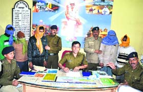 The accused in custody at the Jwalapur police station in Haridwar on Monday