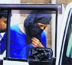 Indian Mujahideen mastermind Yasin Bhatkal at the Esplanade Court in Mumbai on Monday. PTI