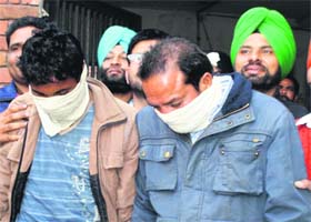 The accused in police custody in Amritsar on Wednesday