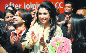 Vandana Luthra during her visit to the city.