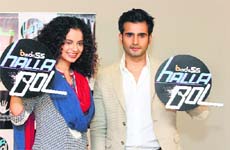 Launch pad: A still from Halla Bol