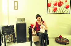 Meeta Roy with Muffin and Sugar