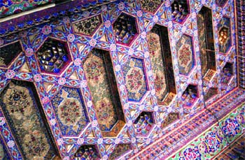 A view of the ceiling at Kokand palace