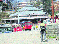 The Palampur bus stand.
