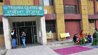The Trauma Centre in Civil Hospital, Jalandhar. A Tribune photograph