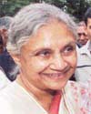 Former Delhi Chief Minister Sheila Dikshit