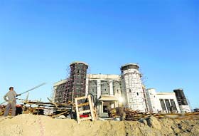 New Parliament building of Afghanistan is under construction. The project is built with an Indian assistance