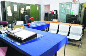 Civil Surgeons office wears a deserted look as the strike of the ministerial staff continued on Wednesday