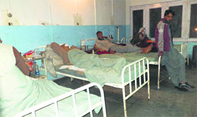 Patients at the Kupwara District Hospital.