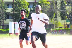 Students participate in the annual athletics meet at the PCTE Group of Institutions in Ludhiana