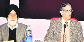 Umang Narula, Chief Electoral Officer, Jammu and Kashmir, during a meeting in Jammu.