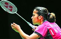 Saina Nehwal lost 17-21 10-21 to Shixian Wang in 43 minutes. This was Sainas third quarterfinal loss at the tournament