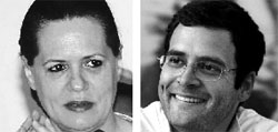 Sonia Gandhi and Rahul Gandhi