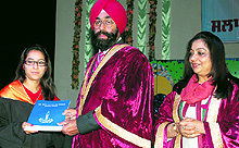 District and Sessions Judge Gurbir Singh awards a degree to a student in Amritsar