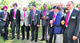Members of National Defence College in Chandigarh on Thursday.