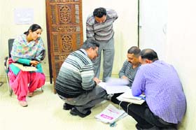 Officials provide details to an RTI activist