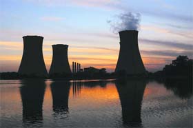 Dusk facets: Guru Nanak Dev Thermal Plant in the evening in Bathinda on Friday