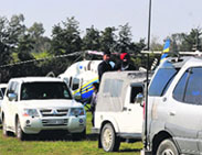 The Deputy CM's cavalcade
