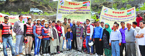 A rafting championship flagged off in Reasi district on Sunday