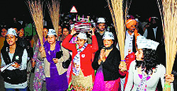 AAP workers at a rally in Patiala