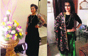 Models display dresses by city-based designers in Amritsar. 