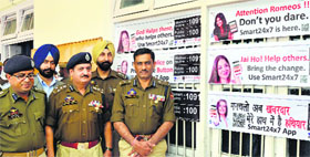 Inspector General of Police Rajesh Kumar inaugurates the Smart 24x7 security application at the Police Control Room in Jammu on Thursday.