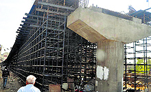 Though the CM reportedly paid more attention to Sonepat, the Opposition tries to corner the Congress on incomplete projects (railway overbridge in picture)