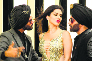 Sunny Leone (centre) in Ragini MMS 