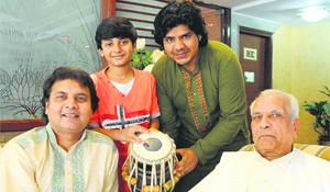 (L-R) Akram Khan, Zargham Khan, Zuheb Ahmed and Hashmat Ali Khan